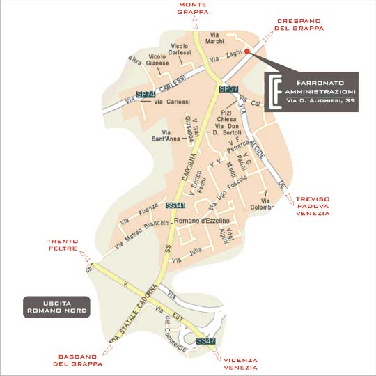 Mappa - Farronato Amministrazioni